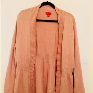 ELLE Women’s Salmon Cardigan, Sz XL.
